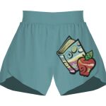 Ladies Flowy Overlay Shorts Thumbnail