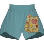 Ladies Flowy Overlay Shorts Thumbnail