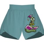 Ladies Flowy Overlay Shorts Thumbnail