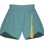 Ladies Flowy Overlay Shorts Thumbnail