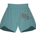 Ladies Flowy Overlay Shorts Thumbnail