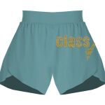 Ladies Flowy Overlay Shorts Thumbnail