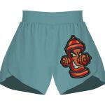 Ladies Flowy Overlay Shorts Thumbnail