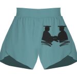 Ladies Flowy Overlay Shorts Thumbnail