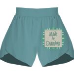 Ladies Flowy Overlay Shorts Thumbnail