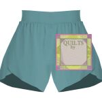 Ladies Flowy Overlay Shorts Thumbnail