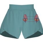 Ladies Flowy Overlay Shorts Thumbnail