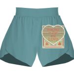 Ladies Flowy Overlay Shorts Thumbnail