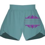 Ladies Flowy Overlay Shorts Thumbnail