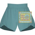 Ladies Flowy Overlay Shorts Thumbnail