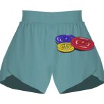 Ladies Flowy Overlay Shorts Thumbnail
