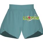 Ladies Flowy Overlay Shorts Thumbnail