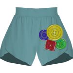 Ladies Flowy Overlay Shorts Thumbnail