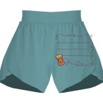 Ladies Flowy Overlay Shorts Thumbnail