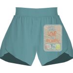 Ladies Flowy Overlay Shorts Thumbnail