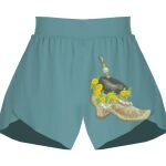 Ladies Flowy Overlay Shorts Thumbnail