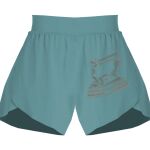 Ladies Flowy Overlay Shorts Thumbnail