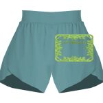 Ladies Flowy Overlay Shorts Thumbnail