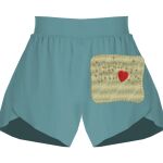 Ladies Flowy Overlay Shorts Thumbnail