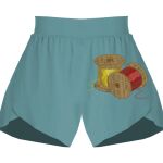 Ladies Flowy Overlay Shorts Thumbnail
