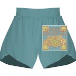 Ladies Flowy Overlay Shorts Thumbnail
