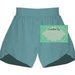 Ladies Flowy Overlay Shorts Thumbnail