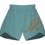 Ladies Flowy Overlay Shorts Thumbnail