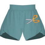 Ladies Flowy Overlay Shorts Thumbnail