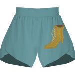 Ladies Flowy Overlay Shorts Thumbnail