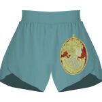 Ladies Flowy Overlay Shorts Thumbnail