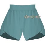 Ladies Flowy Overlay Shorts Thumbnail