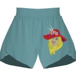 Ladies Flowy Overlay Shorts Thumbnail