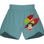 Ladies Flowy Overlay Shorts Thumbnail