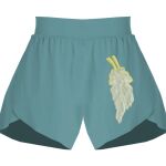Ladies Flowy Overlay Shorts Thumbnail