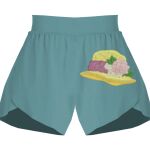 Ladies Flowy Overlay Shorts Thumbnail