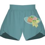 Ladies Flowy Overlay Shorts Thumbnail
