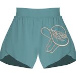 Ladies Flowy Overlay Shorts Thumbnail