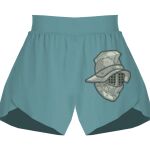 Ladies Flowy Overlay Shorts Thumbnail