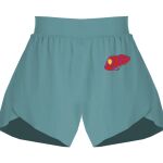Ladies Flowy Overlay Shorts Thumbnail