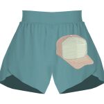Ladies Flowy Overlay Shorts Thumbnail