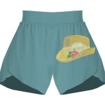 Ladies Flowy Overlay Shorts Thumbnail