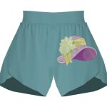 Ladies Flowy Overlay Shorts Thumbnail