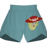 Ladies Flowy Overlay Shorts Thumbnail