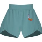 Ladies Flowy Overlay Shorts Thumbnail