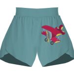 Ladies Flowy Overlay Shorts Thumbnail