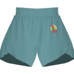Ladies Flowy Overlay Shorts Thumbnail