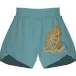 Ladies Flowy Overlay Shorts Thumbnail