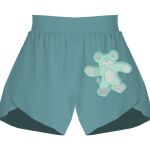 Ladies Flowy Overlay Shorts Thumbnail