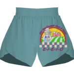 Ladies Flowy Overlay Shorts Thumbnail