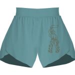 Ladies Flowy Overlay Shorts Thumbnail